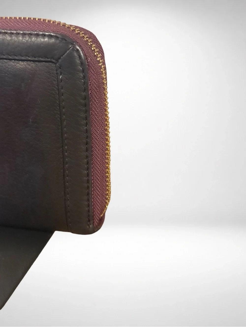 Tory Burch Amanda Continental Zip Around Wallet Women’s Leather Eggplant Purple